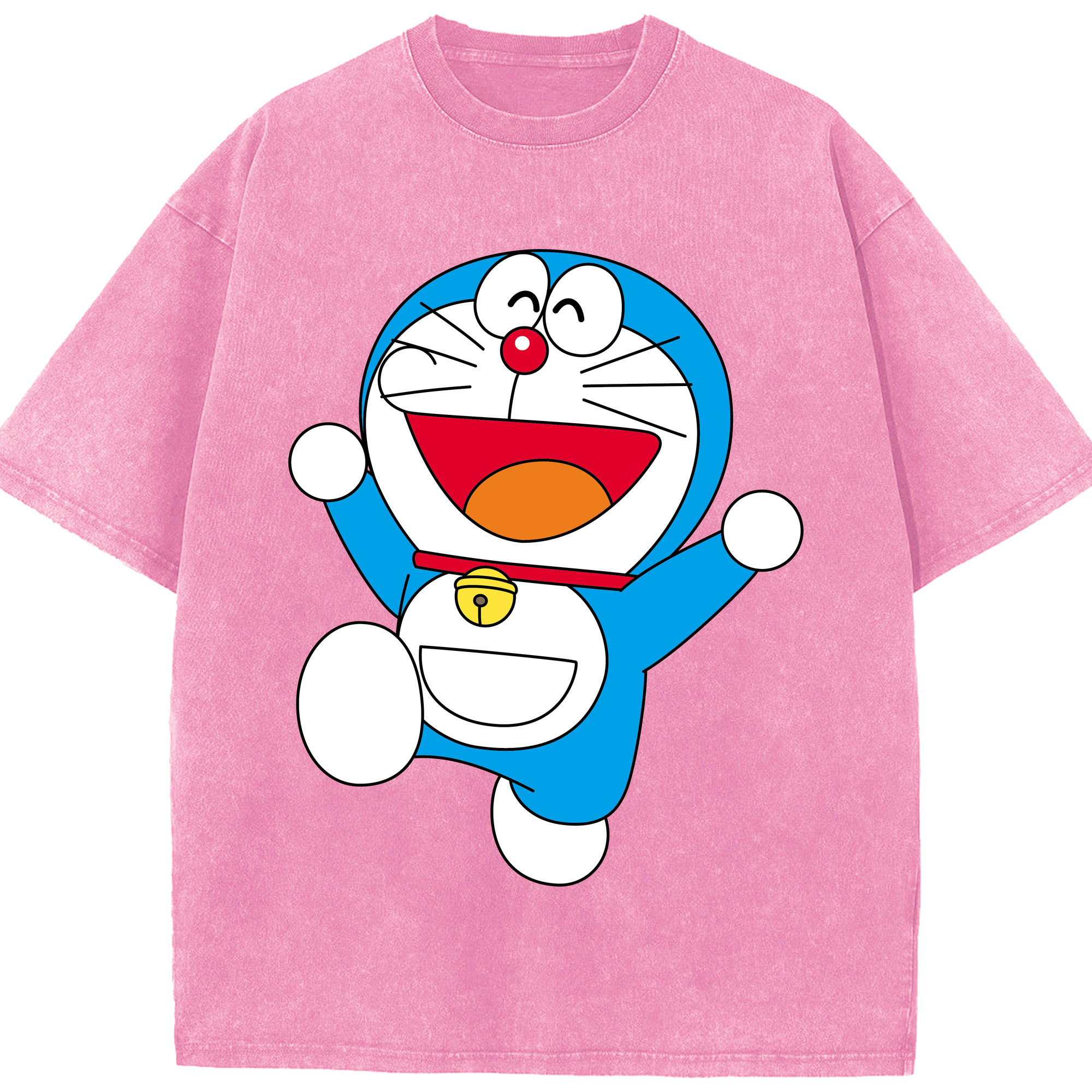 （画像用） ドラえもん Doraemon 綿100% ヴィンテージ風 半袖Tシャツ（フロントプリント）